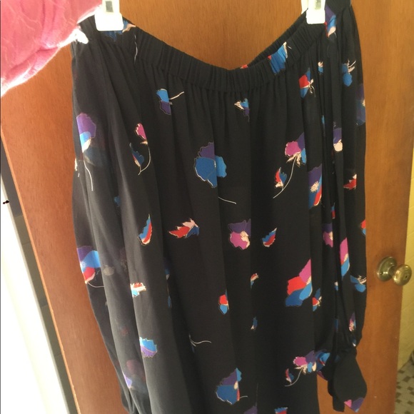 NWT Jill Stuart $468 off shoulder chiffon dress - Picture 4 of 7